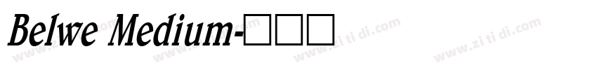 Belwe Medium字体转换